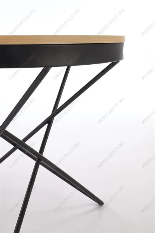 Стол журнальный Halmar LEILA (натуральный/черный) | изображение 4