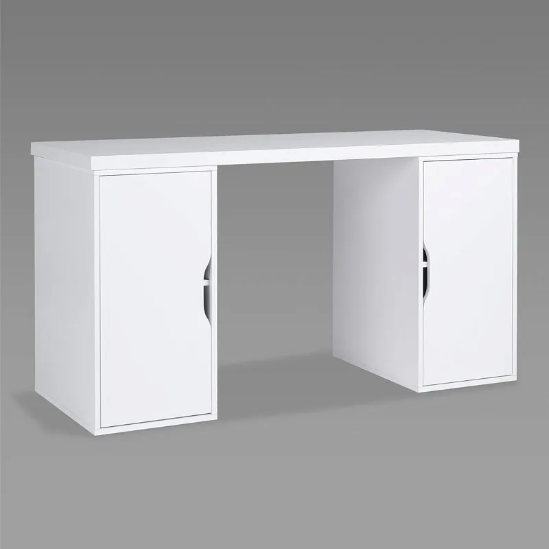 Стол письменный Ингар, с двумя дверцами, 140x75x55, белый