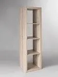 Стеллаж Фора, 4 полки, 147x42х38 см, дуб беленый | изображение 5