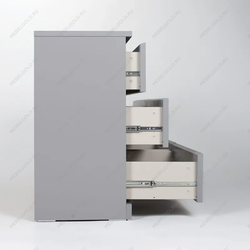 Комод Варма, 6 ящиков, горизонтальный, 160х78х40 см, эмаль серая | изображение 15