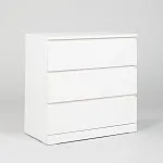 Комод Варма, 3 ящика, 80х78х40 см, эмаль белая | изображение 9