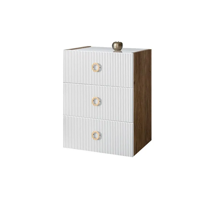 Комод Bogemia Woodline Fly Fi (Белый) (Lakobel/Золото) БМКМ-1