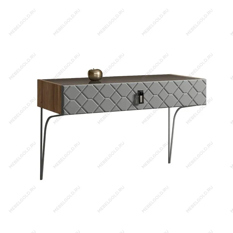 Стол туалетный Bogemia Woodline Fa (Серый) (Lakobel/Черный) БМСТ-1