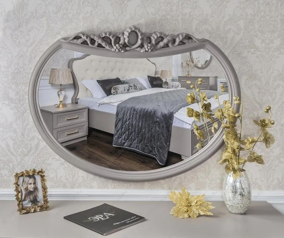 Зеркало Мокко ППУ для туалетного столика серый камень - Выставка Балашиха | изображение 1