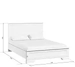 Кровать Кентаки LOZ/140x200 белый | изображение 2