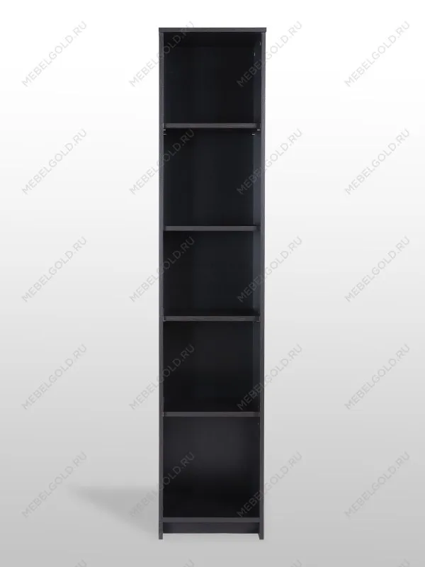 Стеллаж Сириус, 5 полок, 39х34х190 см, черный, дуб венге | изображение 7