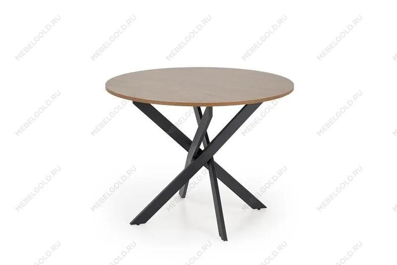 Стол обеденный Halmar EDGAR (орех/черный)