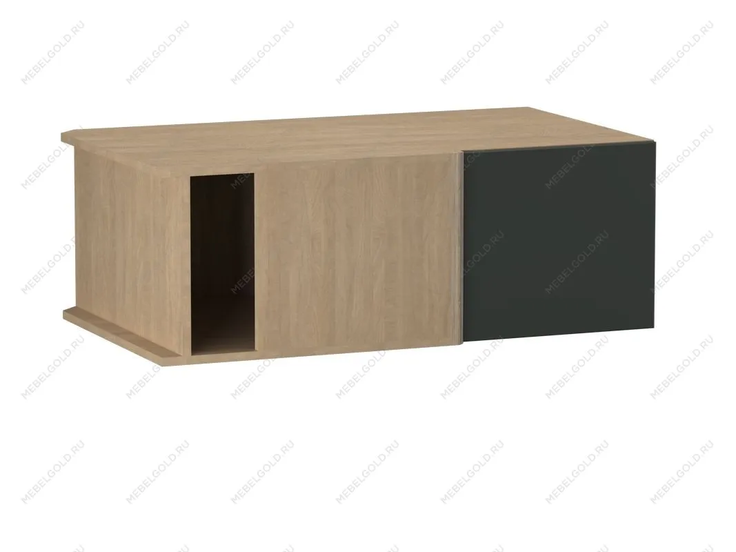 Шкаф АГУ-100, Женева (1000*600*360) Дуб Палермо/Зеленый матовый, 21957 | изображение 2