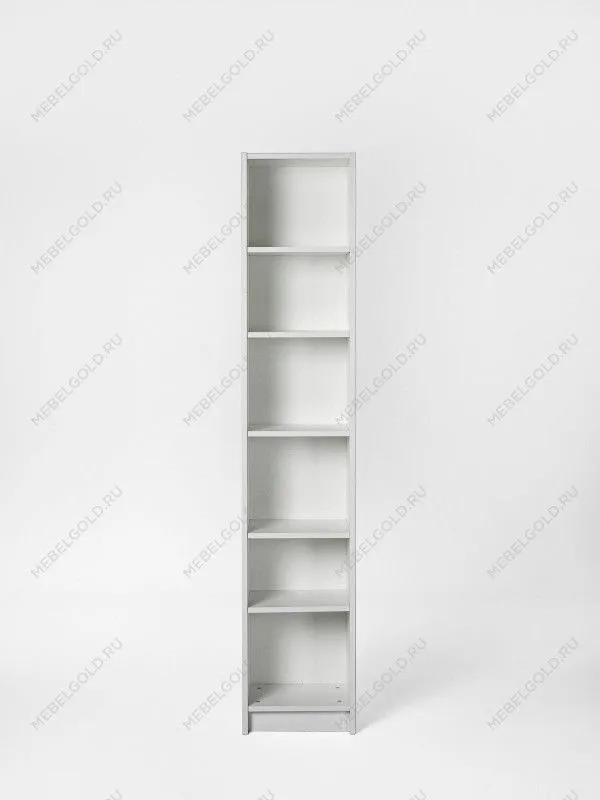 Стеллаж Варма, 6 полок, 38х198х28 см, белый | изображение 5