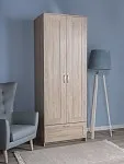 Шкаф Сириус, 2 двери и 1 ящик, 78х59х220 см, дуб сонома | изображение 3