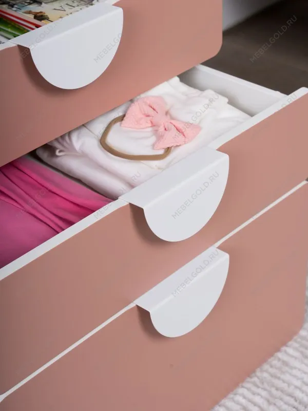 Комод Пикси, 3 ящика 60x57x60, мечтательный пион | изображение 6