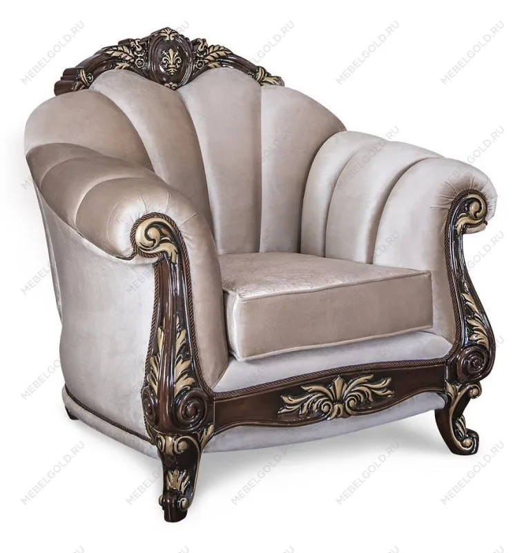 Кресло Марселла корень дуба глянец