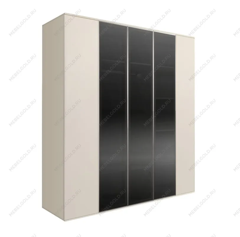 Шкаф 5-ти дв. Bogemia Air (Слоновая кость/Серебро) БМШ2/5(3)