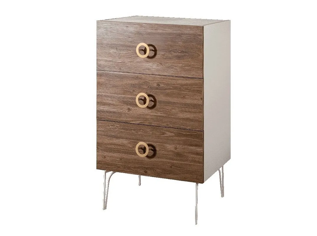 Комод Bogemia Wood Fi (Слоновая кость) (Novabuk/Золото) БМКМ-1(Wo)