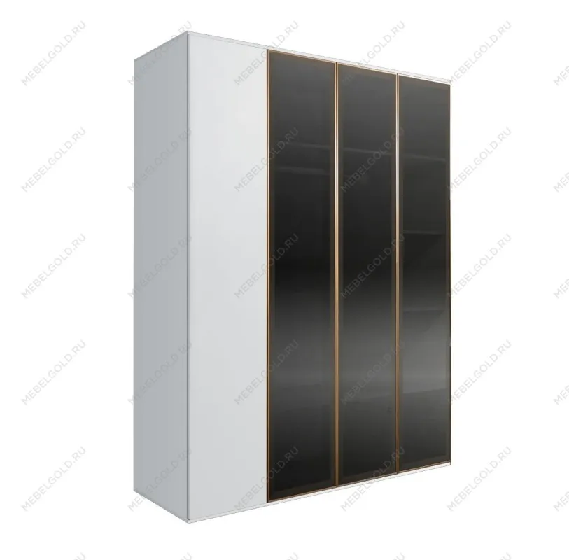Шкаф 4-х дв. Bogemia Air (Белый/Золото) БМШ2/4(3)