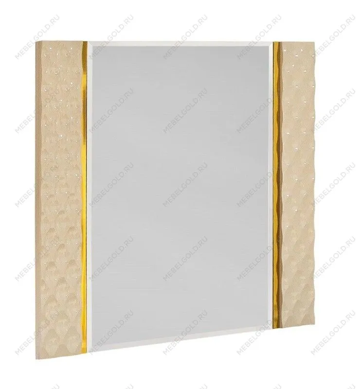Зеркало Лара ППУ бежевый глянец
