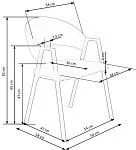Стул кухонный Halmar K473 (серый/черный) | изображение 9