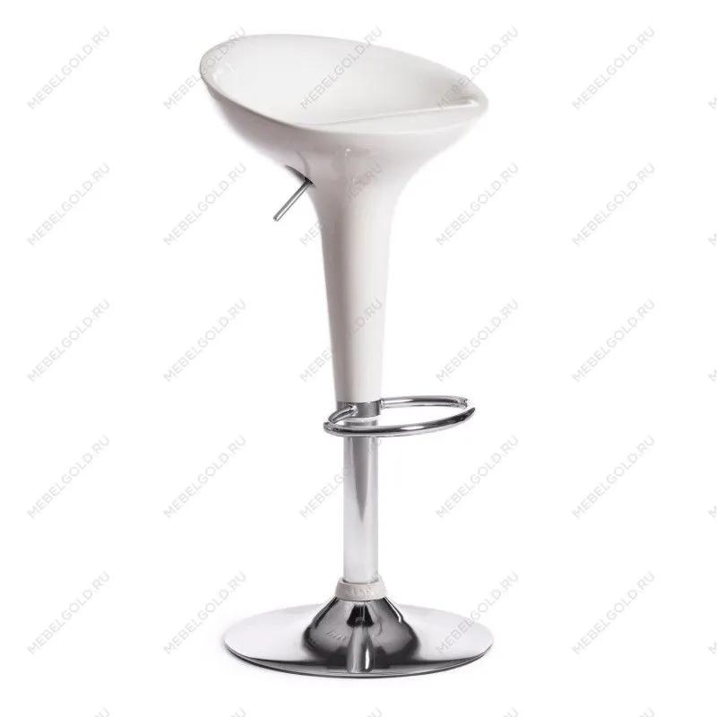 Стул барный NAIL (mod. KY801) белый/хром