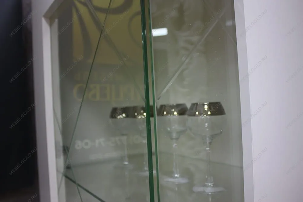 Витрина 1-ств. (левая) Римини СОЛО (белый золото) РМВ1-1С (s) - Выставка Балашиха | изображение 6