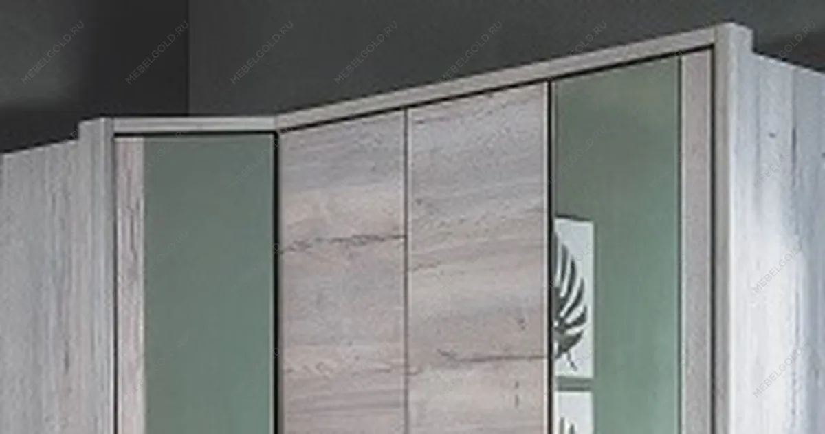 Обкладка для 4-х дверного шкафа, Мале (38*100*1816) Дуб галифакс белый, 11224 | изображение 1