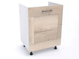 Стол под мойку СМ-60, Дублин (600*470*820) Дуб галифакс белый, 21611