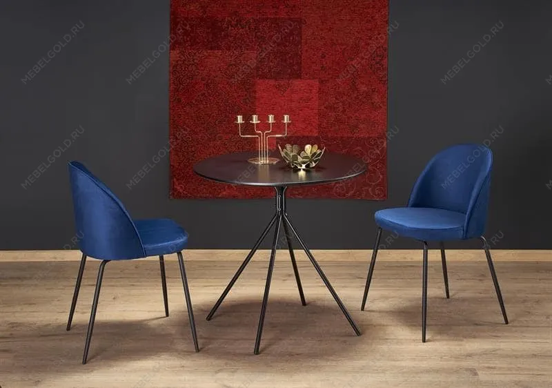 Стол обеденный Halmar FONDI (черный матовый) | изображение 5