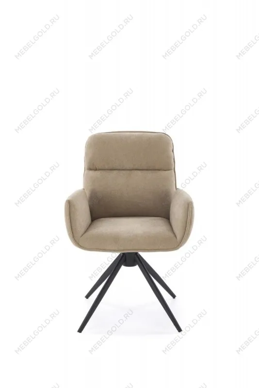 Стул кухонный Halmar K574 поворотный (темно-бежевый/черный) | изображение 4