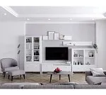 Шкаф-витрина Ева (Хельга) REG2W2S белый | изображение 9