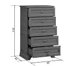 Комод Кентаки KOM5S каштан | изображение 4