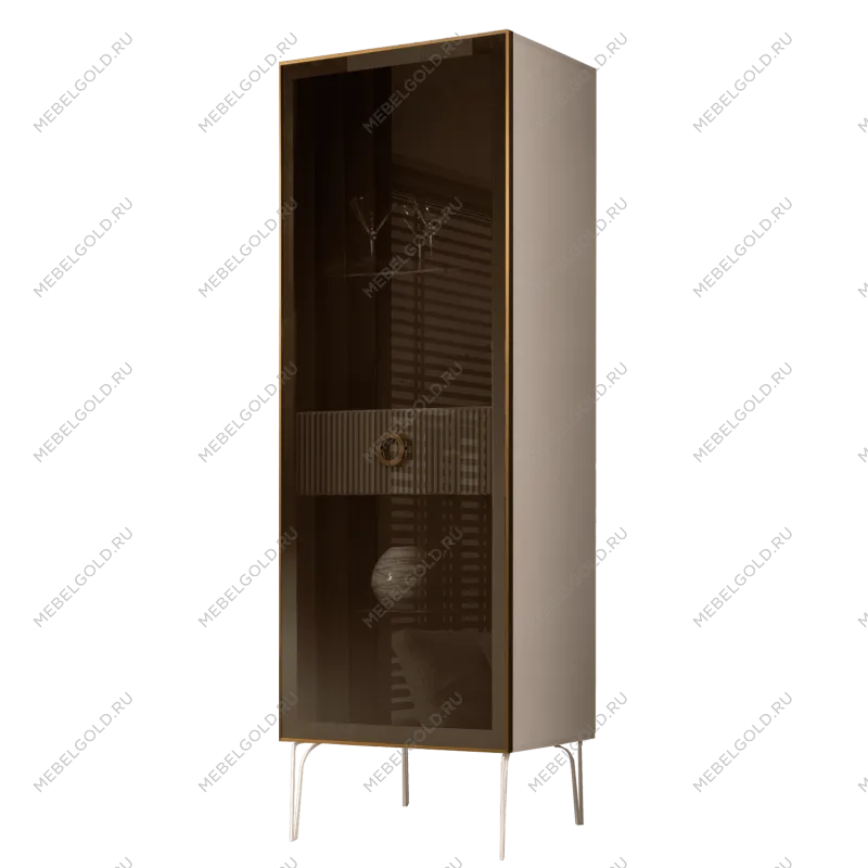 Витрина Bogemia Fillini (Слоновая кость/Золото) БМВ1-1С(Fi)