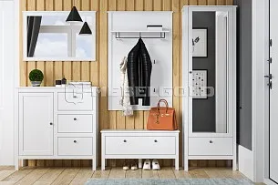 Зеркало Ева (Хельга) LUS/90 белый