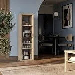 Стеллаж Фора, 4 полки, 147x42х38 см, дуб беленый | изображение 3