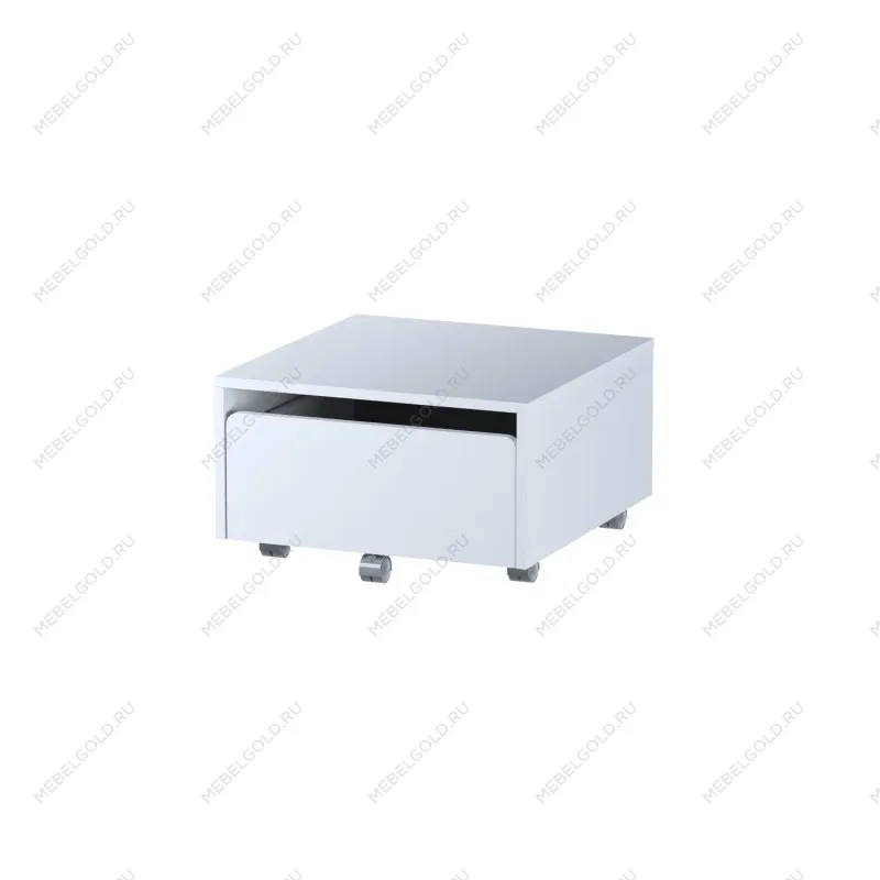 ПИКСИ тумба выкатная 52x55x31 под кровать, робкий подснежник