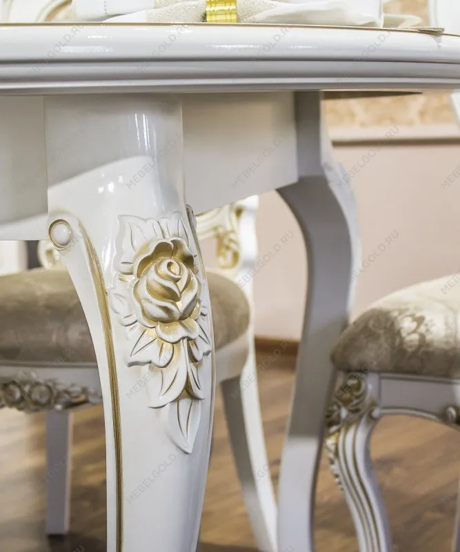 Столовая Натали белый глянец с круглым столом | изображение 4