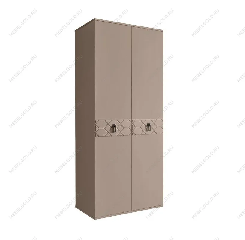 Шкаф 2-х дверный Bogemia Farfalle (Мокка/Черный) БМШ2/2(Fa)