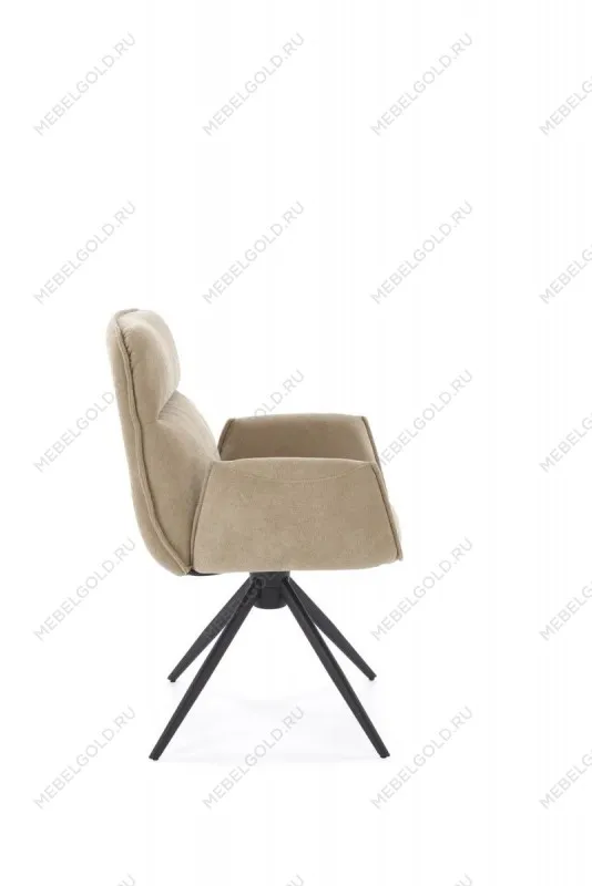 Стул кухонный Halmar K574 поворотный (темно-бежевый/черный) | изображение 3