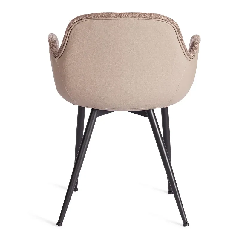 Кресло VALENTINO (mod. PC45-2)/1 шт. в упаковке, металл/экокожа/ткань, 55 х 58 х 81 см, Brown (коричневый)/чёрный | изображение 3