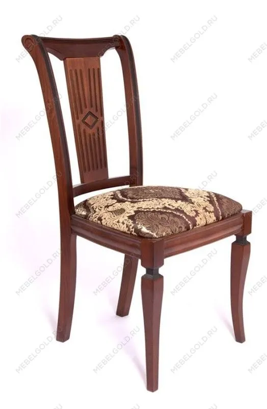 Стул Милорд №4 (Темный Орех+патина темная/ткань Сопрано шоколад) | изображение 2