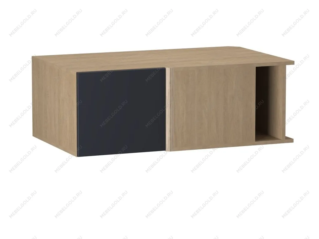 Шкаф АГУ-100, Женева (1000*600*360) Дуб Палермо/Синий матовый, 22532