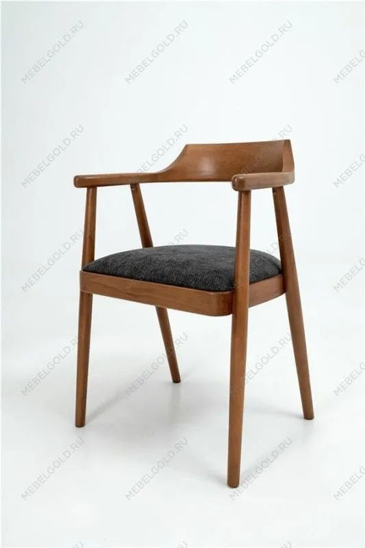 Полукресло венское Mercurius (светлый орех/ткань Графит) | изображение 1