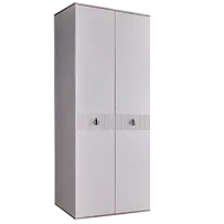 Шкаф 2-х дверный Римини СОЛО (Белый/Серебро) РМШ2/2(s)