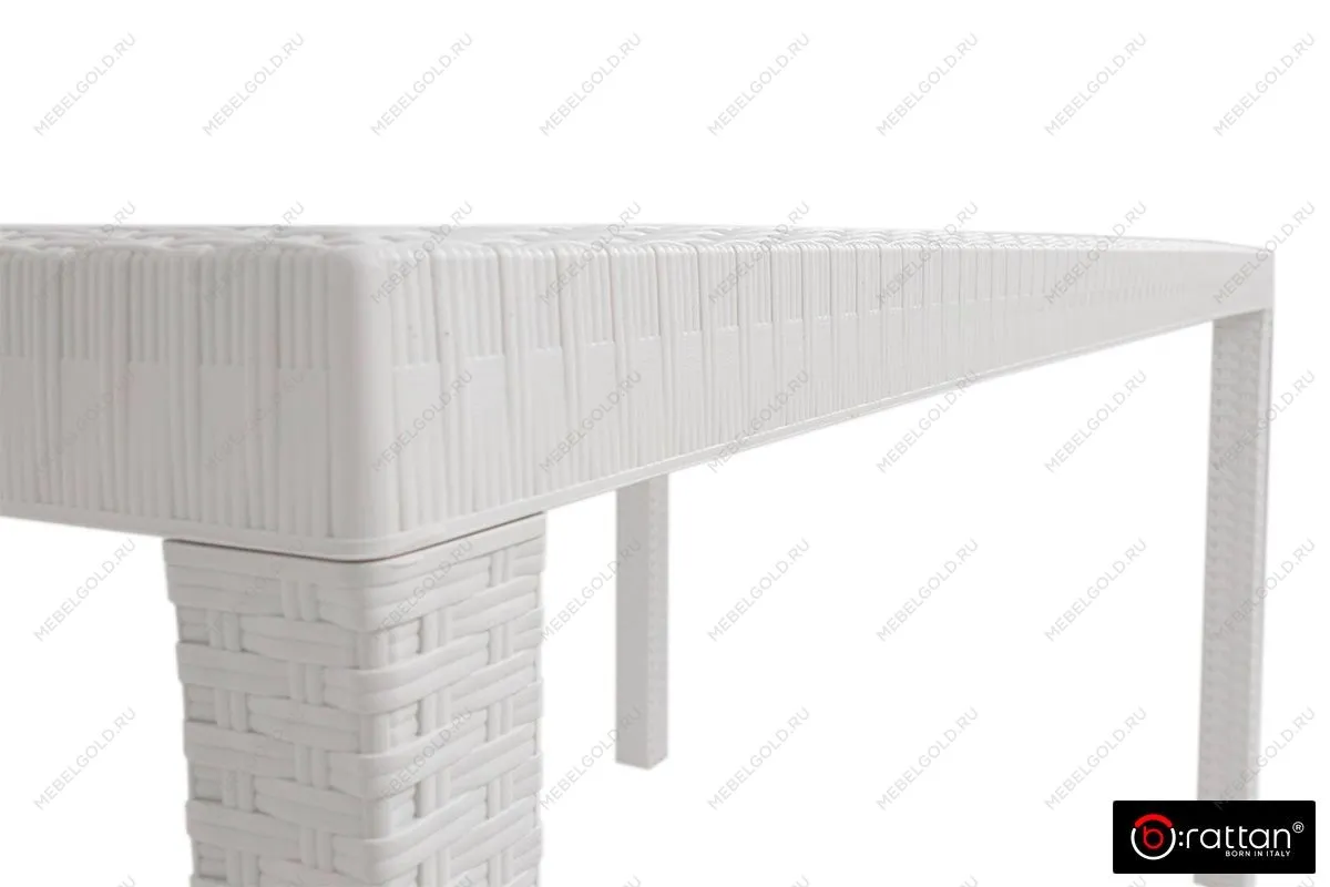 Стол B:rattan Houston 1500*900мм, белый | изображение 7