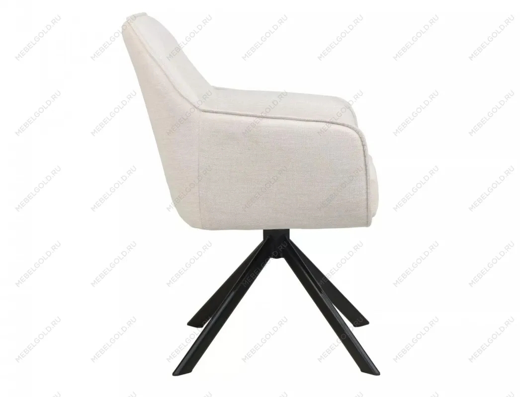 Стул кухонный Signal NOTTI Brego 22 поворотный (светло-бежевый/черный) | изображение 2