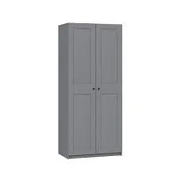 Шкаф МАКС, 2 двери, 100х61х233 см, серый