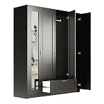 БРИМНЭС / СИРИУС Шкаф ИКЕА / IKEA комбинированный 4 двери и 1 ящик Дуб Венге (с 1 зеркалом) | изображение 2