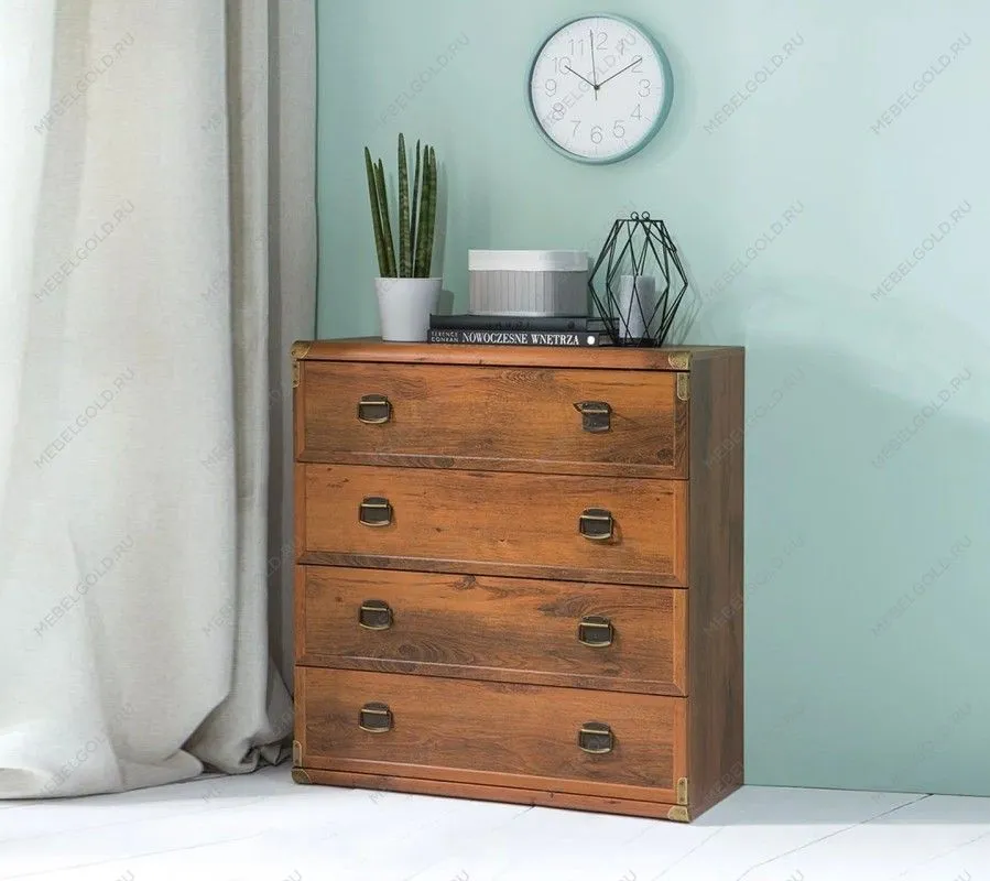 Комод Индиана JKOM4S/80 дуб саттер | изображение 4