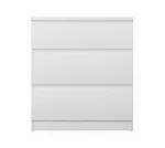 КАСТОР (KULLEN) комод ИКЕА / IKEA 3 ящика белый | изображение 1