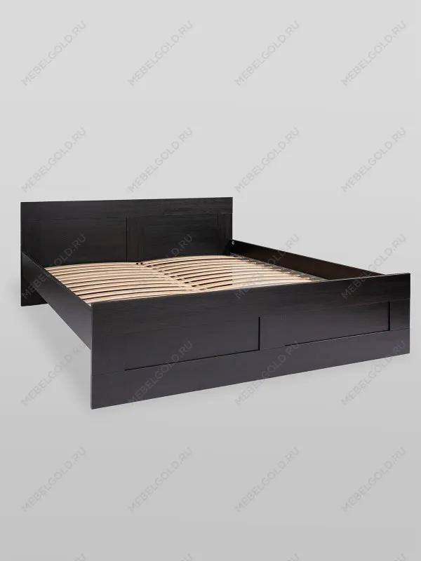 Кровать двуспальная Сириус, 180х200 см, черный, дуб венге | изображение 7