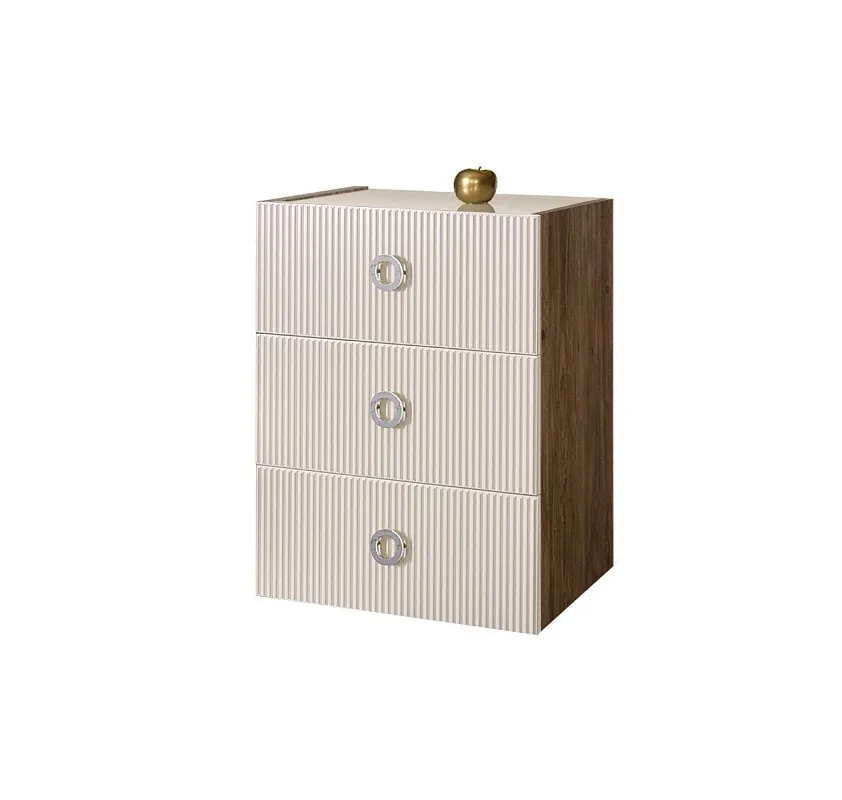 Комод Bogemia Woodline Fly Fi (Слоновая кость) (Lakobel/Хром) БМКМ-1