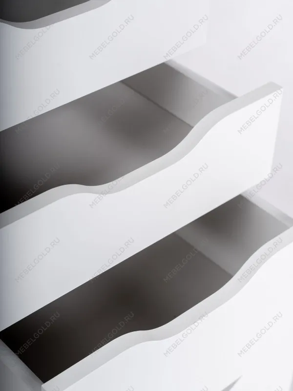 Стол письменный Ингар, с дверцей и 5 ящиками, 140x75x55, белый, столешница дуб беленый | изображение 15